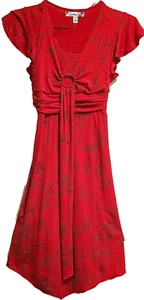 GIRLS SZ 7 RED GLITTER SPARKLE HOLIDAY PARTY DRESS by SPEECHLESS ~ NEW / NWOT - Picture 1 of 12