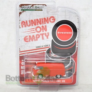 Greenlight Running On Empty Series 8 1969 Volkswagen Type 2 Panel Van Firestone - Picture 1 of 2