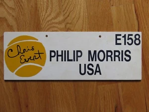 Rare CHRIS EVERT Philip Morris USA E158 Tennis Parking Marker Sign US OPEN? - Picture 1 of 3