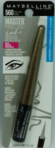 1 MAYBELLINE Master Precise Ink Metallic Bold Liquid Eyeliner STELLAR SAND #560 - Picture 1 of 2