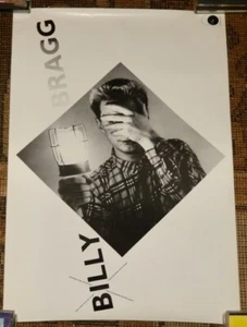 BILLY BRAGG LIFE'S A RIOT VINTAGE BARNEY BUBBLES UK GO DISCS PROMO POSTER 3 1983 - Picture 1 of 2