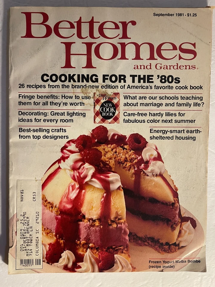 Better Homes And Gardens September 1981 Cooking For The 80's Foto 1 de 3