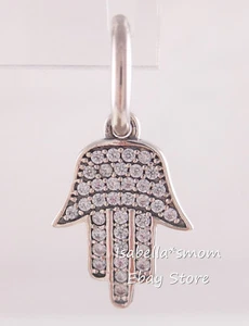 SYMBOL OF PROTECTION Genuine PANDORA Hamsa KHAMSAH Dangle Charm 791307CZ w POUCH - Picture 1 of 3