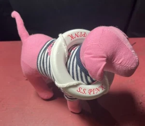 Victoria's Secret PINK Stuffed Collectible Dog 7" - Life Preserver - Picture 1 of 4