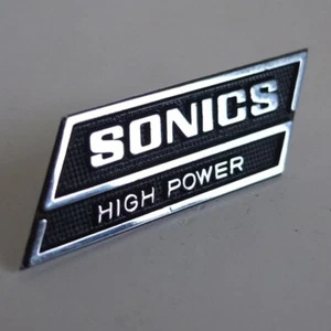 vintage SONICS speaker grille emblem from early AS-447 made in Japan 1970—superb - Picture 1 of 4