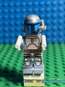 LEGO Star Wars Jango Fett Minifigure SW0468 Smiling 75015 w/ 2 Blaster Pistols