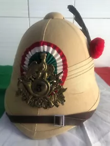 CASCO COLONIALE 1896 UFFICIALE ALPINO 3 BTG BERRETTO CAPPELLO NO ELMETTO - Foto 1 di 8