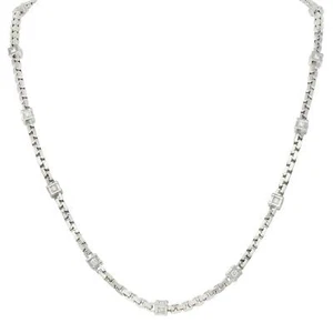 Louis Vuitton French Diamond 18K White Gold Les Gastons Trunk Unisex Necklace - Picture 1 of 14