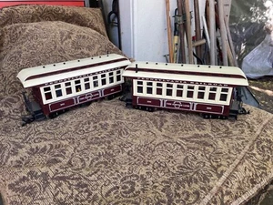 LGB G SCALE TRAIN PENNSYLVANIA PASSENGER COACH CAR LOT (2 Cars. NO. 250 & 251) - Picture 1 of 9
