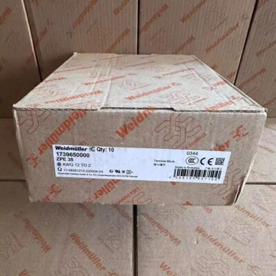 10pcs Weidmuller 1739650000 ZPE35 Spring-type grounding terminal - Image 1 of 4