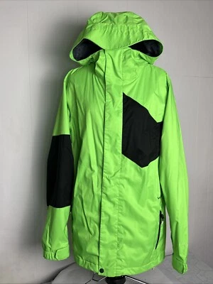 Volcom Stone Block Snowboard Jacket, Size S/P Electric Green # G0651404 - Image 1 of 4