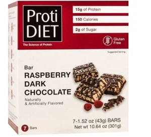 Proti Diet Raspberry Dark Chocolate Protein Bar (Ideal Protein Compatible) - Picture 1 of 3
