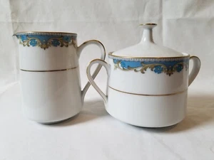 Contemporary Fine China Noritake OBERLIN 2486 Creamer & Sugar - Picture 1 of 7
