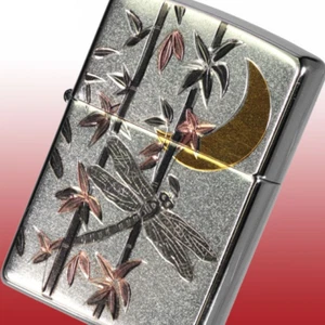Zippo Lighter Electrocast Dragonfly Bamboo Winning bug Japanese style Japan - Picture 1 of 4