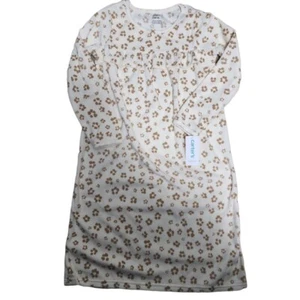 Carter's Girl Leopard Fleece Cozy Nightgown, Size 4/5 - Picture 1 of 4