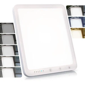 Tageslichtlampe 10000 LUX Lichttherapielampe mit 3 Farbtemperaturen Timer - Bild 1 von 19