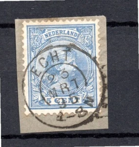 Nederland 1891 zegel 35 Hangend haar met luxe kleinrondstempel Echt - Picture 1 of 1