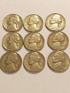 1964 D Mint Mark Jefferson Nickel Error Coins! 9 of them - Picture 1 of 12