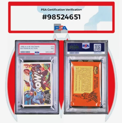 Batman 1966 © A&BC BATMAN IN ACTION #15 NEAR MINT 7 - Vintage garno PSA - Image 1 of 4