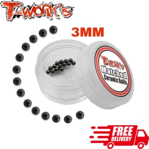 T-work's 3mm Matched Ceramic Differential Balls (14) Ball Diff RC Car Truck - Picture 1 of 1