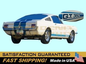Mustang Shelby GT350 1965 kit de rayas de calcomanía basculante inferior con licencia Shelby - Imagen 1 de 1