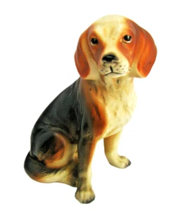 Vintage Beagle Hund Figur Japan Porzellan China 6 Zoll - Bild 1 von 13