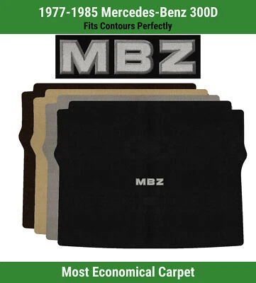 Alfombra de maletero Lloyd Velourtex para Mercedes-Benz 300D 77-85 con apliques MBZ Foto 1 de 4