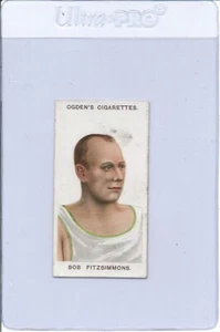 1908 Ogden Cigarette's BOB FITZSIMMONS #34 Vintage Boxing Pugilist Card - Picture 1 of 2