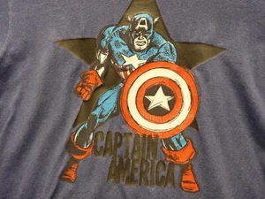 Maglietta piccola blu Disney Marvel Avengers Captain America Image - Foto 1 di 6