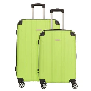 NOWI Lugano 4-Rollen Kofferset 2 tlg. #NOW-5770 (schwarz-lime) - Bild 1 von 7