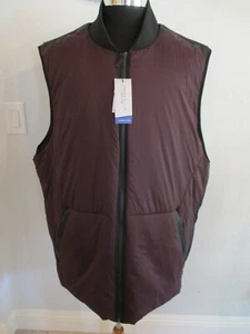 NWT PERRY ELLIS 3XLT BURGUNDY & BLACK MOTION VESTS MSRP $135.00 - Picture 1 of 12