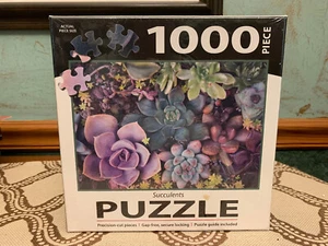 NIP - Turner Licensing 1000-PC SUCCULENTS Image Puzzle - Picture 1 of 3