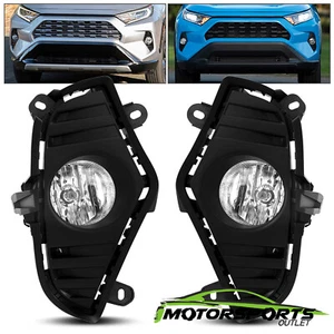 Fit 2019 2020 Toyota RAV4 Rav 4 Front Bumper Fog Lights Lamp Wires Switch - Foto 1 di 8