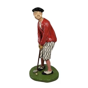Estatua de golf florentina de colección 1974 estudio de arte 16" punta de paloma abuelo papá - Imagen 1 de 9