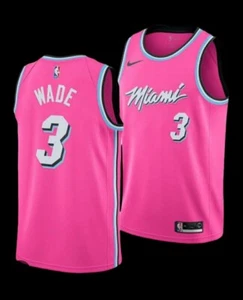 Miami Heat Jersey / Dwayne Wade / Pink Edition SIZE SMALL - Picture 1 of 3