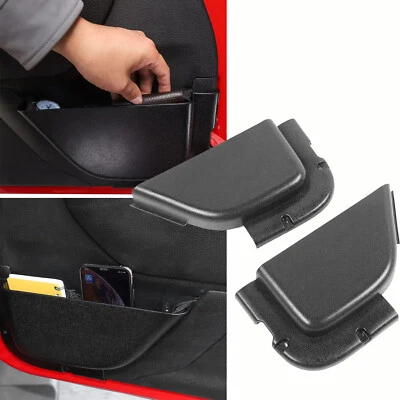 2x Front Door Storage Pockets Door Side Organizer Box for Jeep Wrangler JK 11-17 Foto 1 de 4