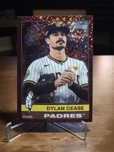 2025 Topps Heritage - Dylan Cease #259 rifrattore scintillante bordeaux cromato - Foto 1 di 2