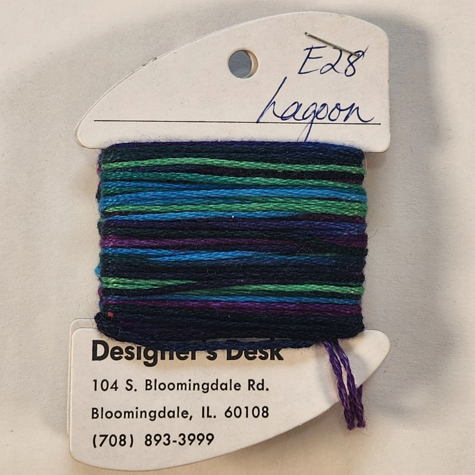 ENCORE Rainbow Gallery 4 Strand Cotton Thread Needlepoint Cross Stitch 2 Bobbins - Image 1 of 1