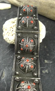 Pulsera garra muy maciza trabajada plata de ley 925 - Imagen 1 de 4