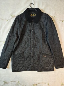Herren Barbour leichte Liddesdale Steppjacke Mantel D1909 schwarz Größe M - Bild 1 von 11
