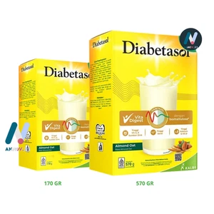 DIABETASOL Almond Oat Cholesterol Nutrition Calcium Vit D Fiber Diabetic Immune - Picture 1 of 22