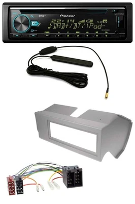 Pioneer CD MP3 AUX DAB USB Autoradio für Fiat Panda (bis 2002) - grau - Bild 1 von 4