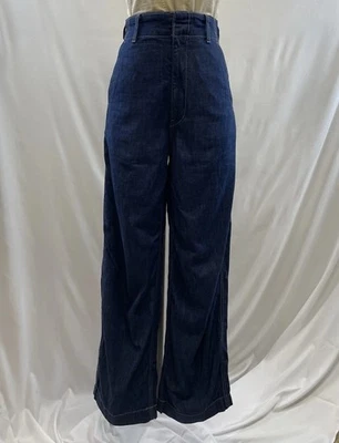 Pantalones de mezclilla Uniqlo cintura ajustable vaqueros oscuros Foto 1 de 4