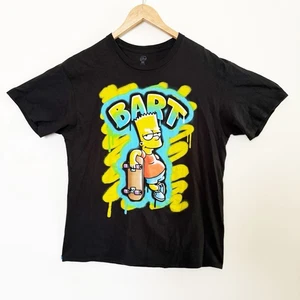 Bart Simpson Graffiti Black Tee Large - Picture 1 of 3