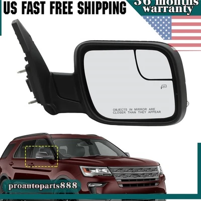 Side Mirror Puddle Light For 16-19 FORD Explorer  w/ Power Heated Passenger Side - Изображение 1 из 4