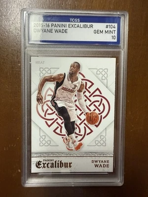 2015-16 Panini Excalibur Dwyane Wade TCGS GEM MINT 10 - image 1 of 2