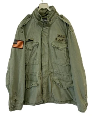 Polo Ralph Lauren USRL Military Field Jacket Men’s XXL 2XL Army Green Patch #116 - Image 1 of 4