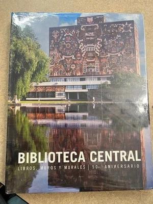 BIBLIOTECA CENTRAL w/ Juan O'Gorman's Striking Mosaic Wall Murals, HC  BRAND NEW - Image 1 of 3