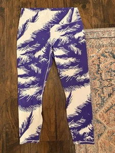 Xl Fabletics Pure Luxe Lila Weiß Leggings Euc Makellos! - Bild 1 von 3