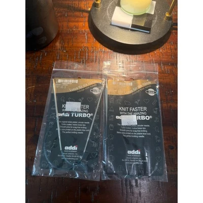 Nuevo lote de agujas de tejer circulares Addi Turbo tamaño US 3 y US 11 24" y 40" Foto 1 de 4